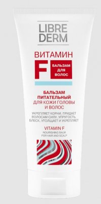 Купить librederm витамин f (либридерм) бальзам питательный для кожи головы и волос, 200мл в Заволжье