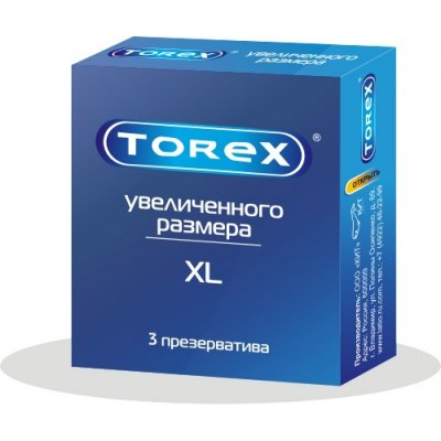 Купить torex (торекс) презервативы увеличенного размера xl 3шт в Заволжье