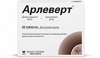 Купить арлеверт, таблетки 40мг+20мг, 20 шт в Заволжье