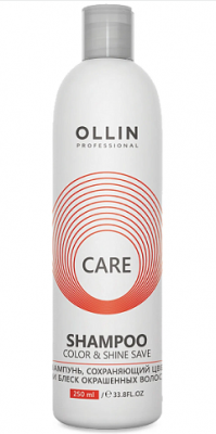 Купить ollin prof care (оллин) шампунь для окрашенных волос сохранение цвета и блеска, 250мл в Заволжье