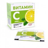 Купить витамин с аскорбиновая кислота, порошок в пакетах 2,5г, 10 шт бад в Заволжье