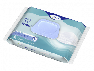 Купить tena (тена) полотенца влажные proskin wet wipe 3в1, 48 шт в Заволжье