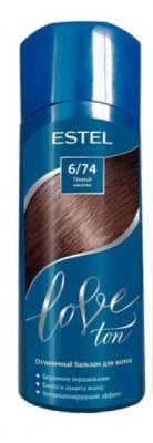 Купить estel (эстель) бальзам для волос оттеночный love ton 150мл тон 6/74 темный каштан в Заволжье