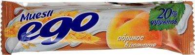 Купить мюсли эго батончик, абрикос в йогурте 25г (l.d.с. lolly s.r.o., словения) в Заволжье
