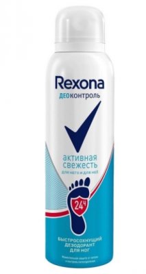 Купить rexona (рексона) дезодорант-аэрозоль для ног деоконтроль активная свежесть, 150мл в Заволжье