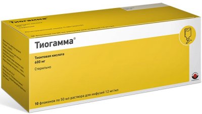 Купить тиогамма, раствор для инфузий 12мг/мл, флакон 50мл, 10 шт в Заволжье