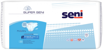 Купить seni (сени) подгузники супер медиум 2 30шт (торунский завод перевязочных материалов, польша) в Заволжье