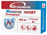 Купить железа хелат югмедфарм, капсулы 30шт бад в Заволжье