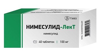 Нимесулид-ЛекТ, таблетки 100 мг, 40 шт