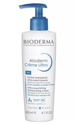 Купить bioderma atoderm (биодерма) крем для лица и тела ультра с помпой, 200мл в Заволжье