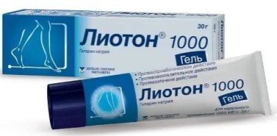Купить лиотон 1000, гель для наружного применения 1000ме/г, 30г в Заволжье