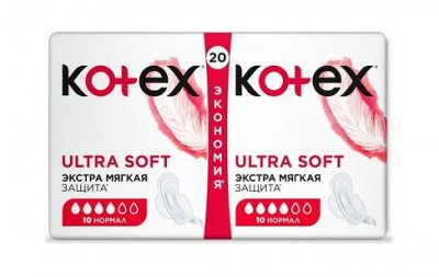 Купить kotex ultra soft (котекс) прокладки нормал 20шт в Заволжье