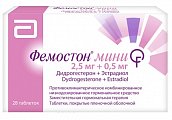 Купить фемостон мини, таблетки, покрытые пленочной оболочкой 2,5мг+0,5мг, 28 шт в Заволжье