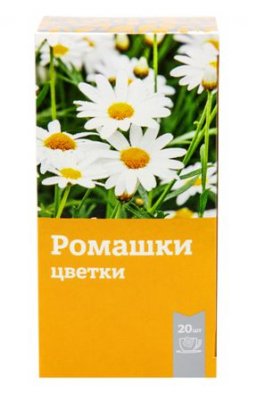 Купить ромашки аптечной цветки, фильтр-пакеты 1,5г, 20 шт бад в Заволжье