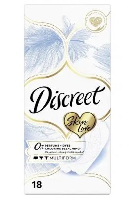 Купить discreet (дискрит) прокладки ежедневные skin love multiform, 18шт в Заволжье