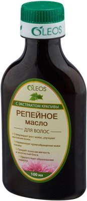 Купить oleos (олеос) масло репейное с экстрактом крапивы 100мл в Заволжье