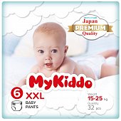 Купить mykiddo premium (майкиддо) подгузники-трусики для детей 15-22кг, 32 шт размер ххl в Заволжье