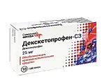 Купить декскетопрофен-сз, таблетки, покрытые пленочной оболочкой 25мг, 10шт в Заволжье