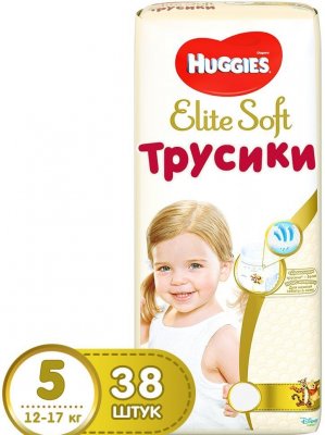 Купить huggies (хаггис) трусики elitesoft 5, 12-17кг 38 шт в Заволжье