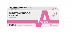 Купить клотримазол-акрихин, мазь для наружного применения 1%, 30 г в Заволжье