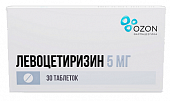 Купить левоцетиризин, таблетки, покрытые пленочной оболочкой 5мг, 30 шт от аллергии в Заволжье