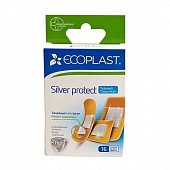 Купить ecoplast silver protect набор тканевых пластырей, 16 шт в Заволжье