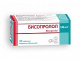 Купить бисопролол, таблетки, покрытые пленочной оболочкой 10мг, 30 шт в Заволжье