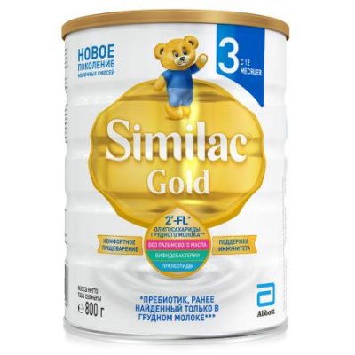 Купить симилак (similac) 3 gold смесь детское молочко 12+, 800г в Заволжье