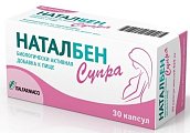 Купить наталбен супра, капсулы 887мг, 30 шт бад в Заволжье