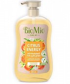 Купить biomio (биомио) гель для душа натуральный с эфирным маслом апельсина и бергамота, 650мл в Заволжье