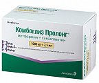 Купить комбоглиз пролонг, таблетки с модифицированным высвобождением, покрытые пленочной оболочкой 1000 мг+2,5 мг, 56 шт в Заволжье