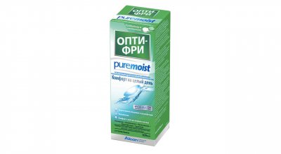 Купить раствор для контактных линз опти-фри puremoist 300мл+контейнером в Заволжье