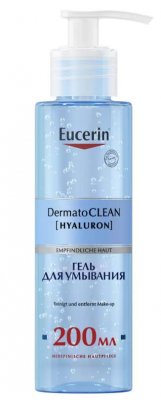 Купить eucerin dermatoclean (эуцерин) гель для умывания освежающий и очищающий 200 мл в Заволжье