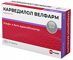 Купить карведилол велфарм, таблетки 25мг 30шт в Заволжье