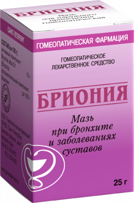Купить бриония, мазь для наружного применения гомеопатическая, 25г в Заволжье