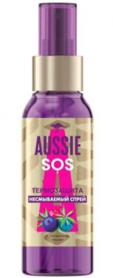 Купить aussie sos (осси) спрей для волос несмываемый термозащита, 100мл в Заволжье