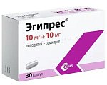 Купить эгипрес, капсулы 10мг+10мг, 30 шт в Заволжье