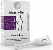 Купить мульти-гин флорафем, гель для нормализации вагинальной микрофлоры 5мл, 5 шт в Заволжье