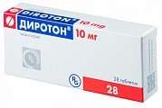 Купить диротон, таблетки 10мг, 28 шт в Заволжье