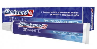 Купить blend-a-med (бленд-а-мед) зубная паста 3d вайт арктическая свежесть 125мл в Заволжье