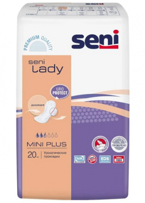 Купить seni lady (сени леди) прокладки урологические мини+ 20шт в Заволжье