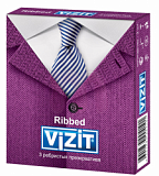 Vizit (Визит) презервативы Ribbed ребристые 3шт