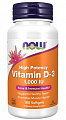 Купить now foods (нау фудс) витамин д3 высокоэффективный 1000ме, капсулы 300мг, 180 шт бад в Заволжье