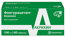 Купить фонтурацетам-акрихин, таблетки 100мг 60шт в Заволжье