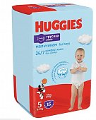 Купить huggies (хаггис) подгузники-трусы для мальчиков 5 12-17кг 15шт в Заволжье