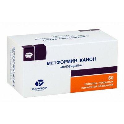 Купить метформин канон, тбл п.п.о 1000 мг №60 в Заволжье