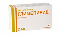 Купить глимепирид, таблетки 2мг, 30 шт в Заволжье