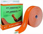 Купить лента (тейп) кинезиологическая sfm-plaster на хлопковой основе 5см х 3,2м оранжевый в Заволжье