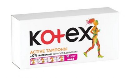 Купить kotex active (котекс) тампоны супер 16шт в Заволжье