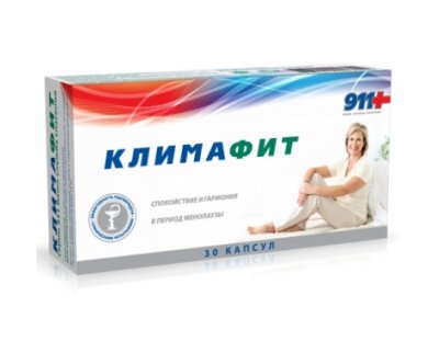 Купить 911 климафит комплекс витаминов для женщин при менопаузе капсулы, 30 шт бад в Заволжье